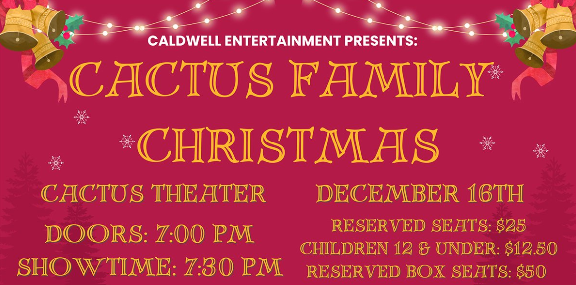 Cactus Family Christmas @ The Cactus Theater @ 7:30pm - Lubbock 