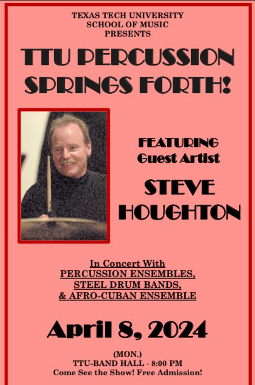 TTU Percussion Spring Concert Texas Tech University School of Music