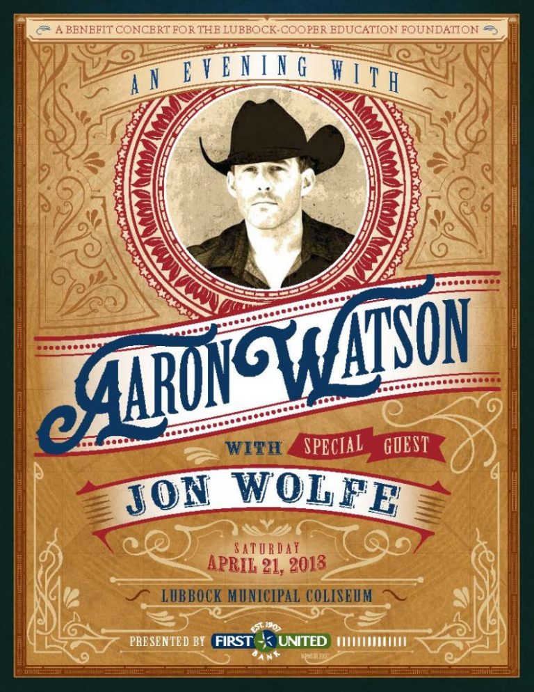 Aaron Watson cover image use - Lubbock Cultural District