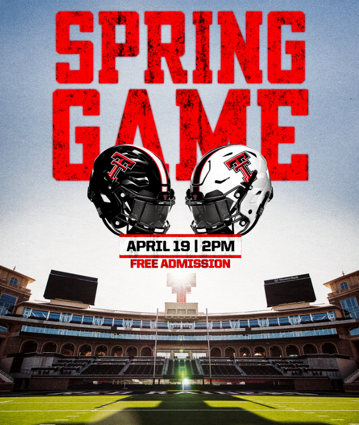 Texas Tech Athletics TTU Red Raider Football | Spring Game @ 2pm ...